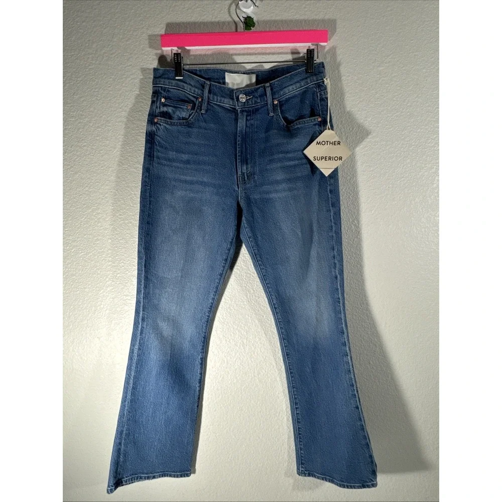 NWT $268 MOTHER Superior The Outsider Flood Jeans Field Trip 30 Cropped Bootcut